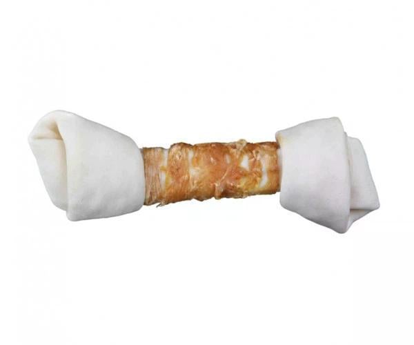 Косточка Trixie Denta Fun для собак натуральная кожа жевательная косточка для чистки зубов 220 г 25 см