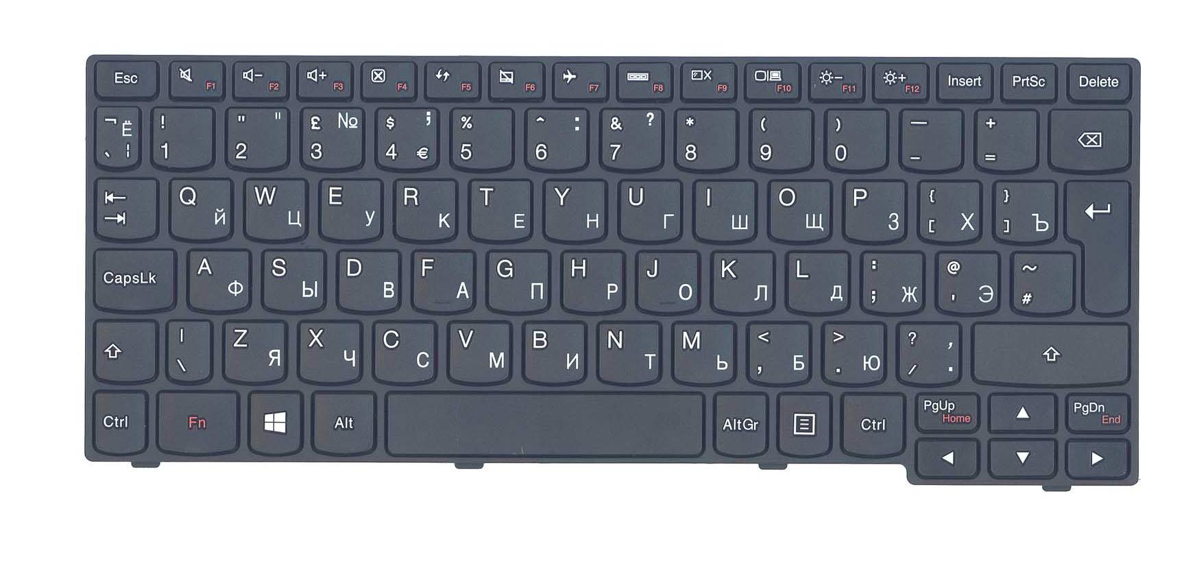 Клавиатура для ноутбука Lenovo IdeaPad S100 Black Frame Black