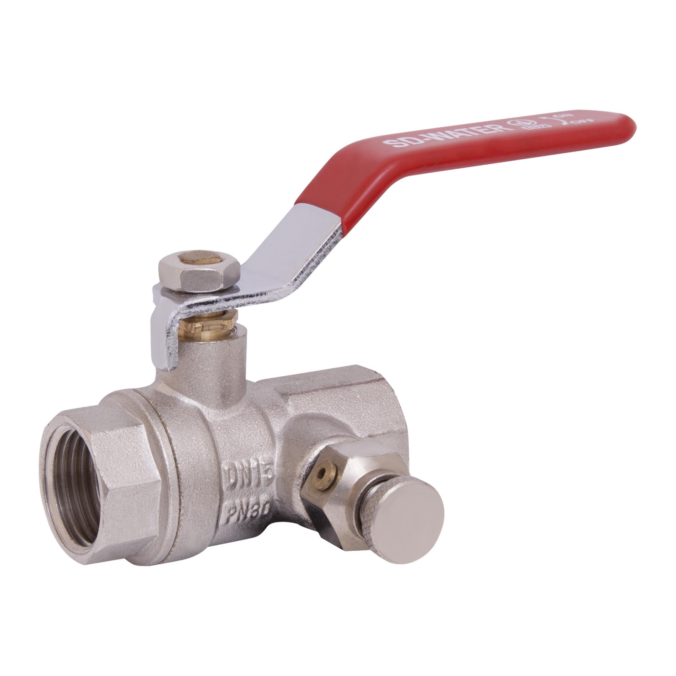 Кран шаровой SD Plus Американка с Маевским 1/2" ВВ (SD320W15)