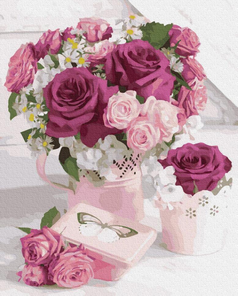 Картина по номерам Brushme Великолепие роз 40х50 см в коробке (BRM37844) Картина по номерам Brushme Великолепие роз 40х50 см в коробке (BRM37844)