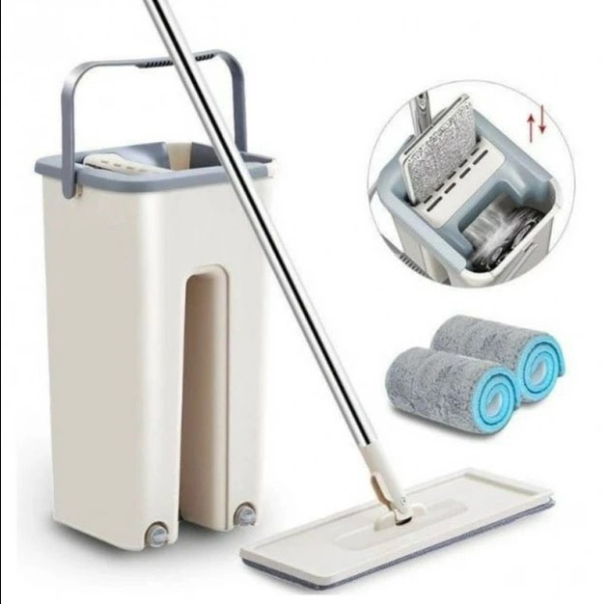 Швабра-ледар з відром Hand Free Cleaning Mop 2в1 5 л Білий - фото 5