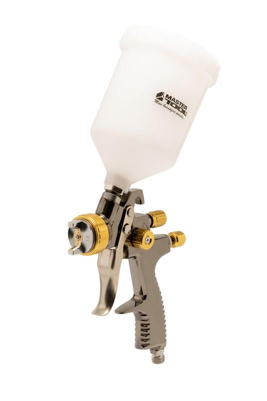Фарбопульт пневматичний MasterTool LVLP ВПЛБ 600 мл Ø 1,8 мм круглий/плоский факел 125-170 л/хв 15-25 бар (80-8803)