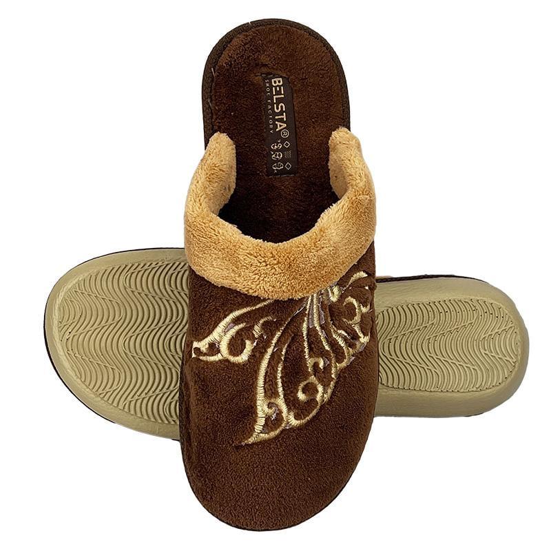 Домашние тапочки женские 209-2 р. 36 23 см Коричневый