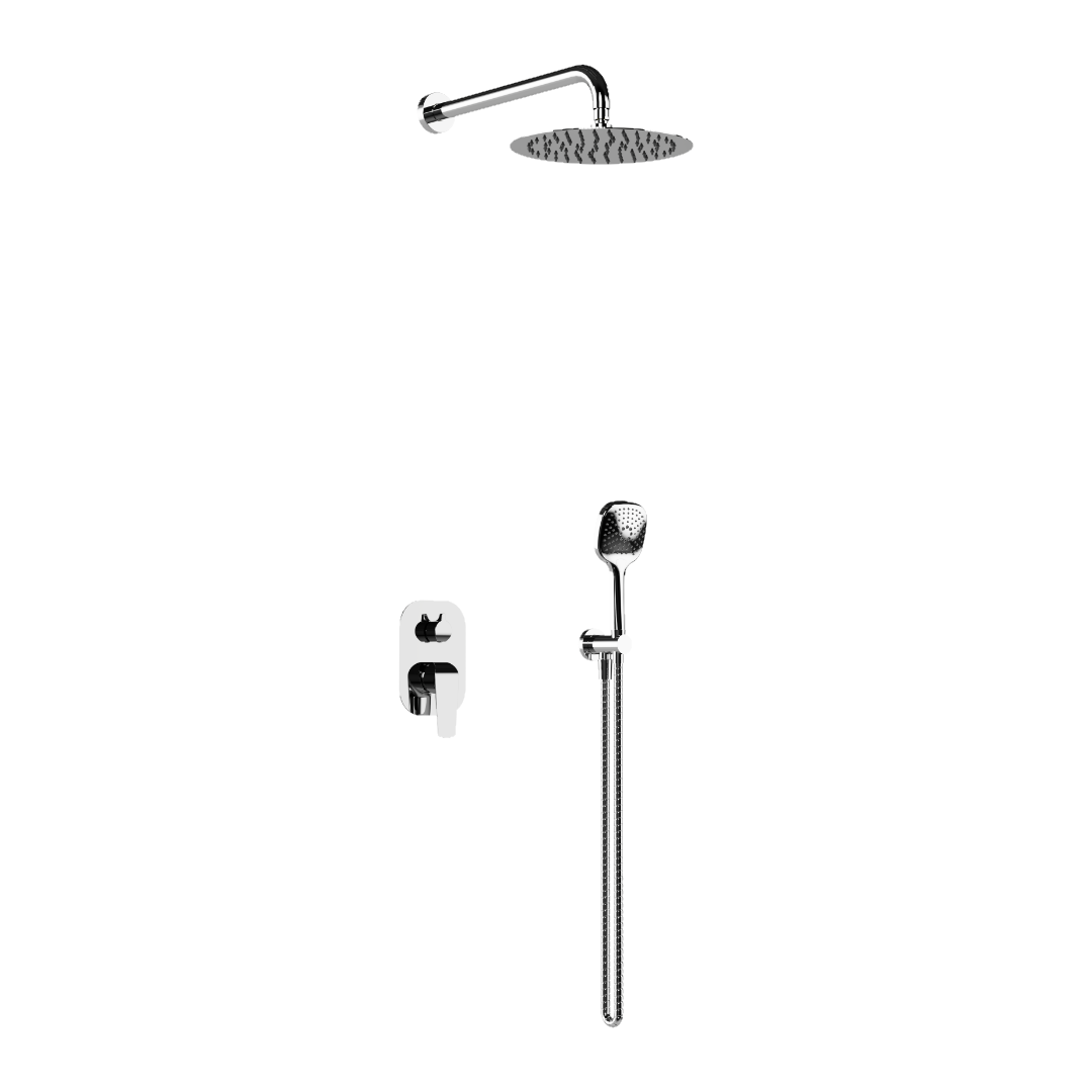 Душевая система Excellent Clever 2.0 без излива латунь Хром (AREX.SET.4145CR)