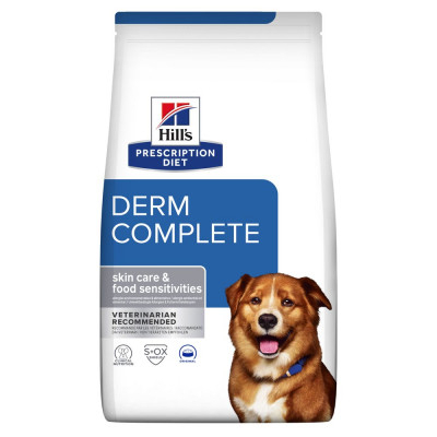 Корм сухой для собак при пищевой аллергии и атопическом дерматите Hill's Derm Complete 12 кг