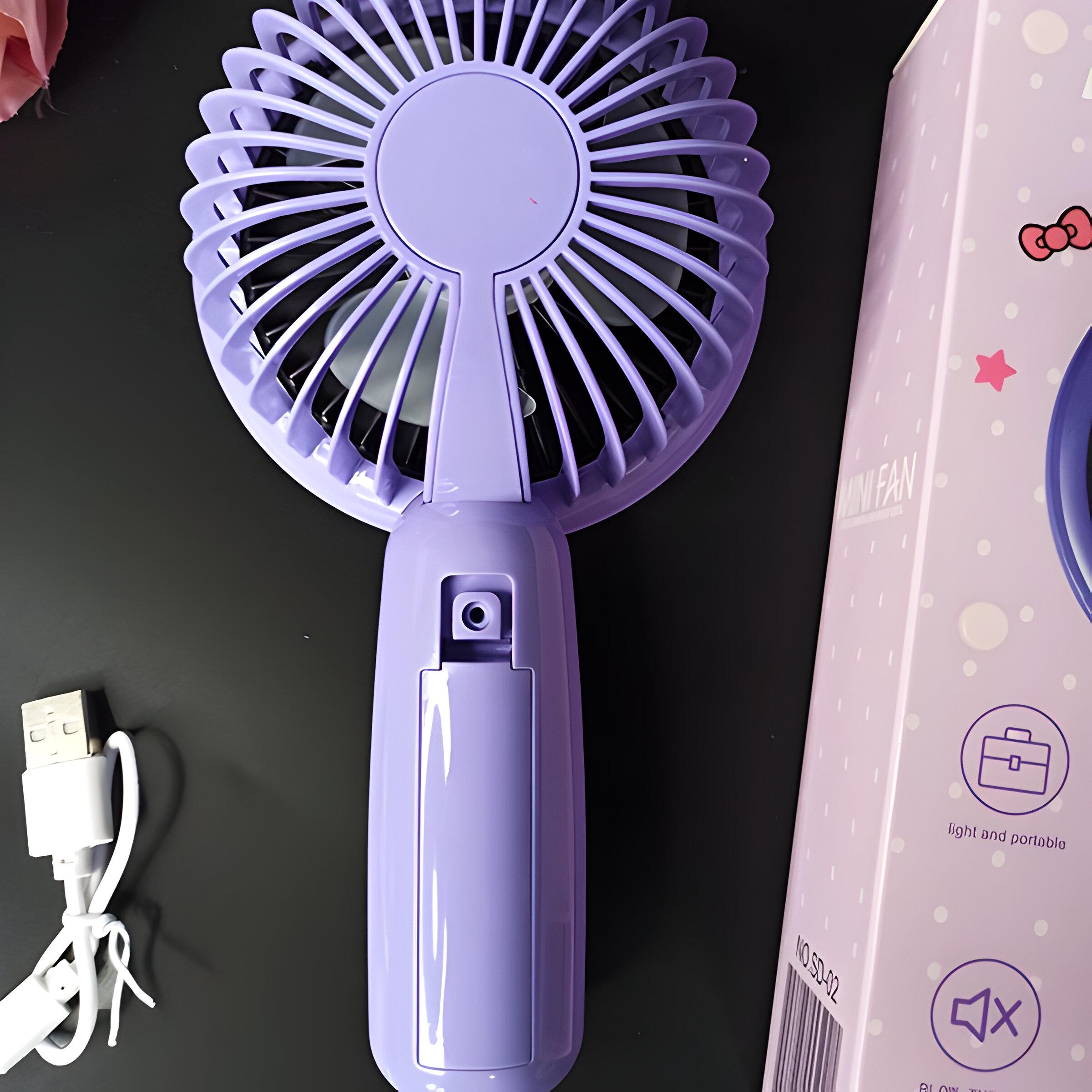 Вентилятор детский Kuromi Фиолетовый (SD-02) - фото 4 Вентилятор детский Kuromi Фиолетовый (SD-02) - фото 4