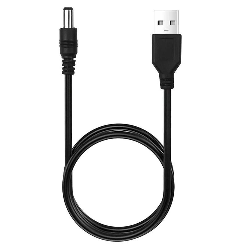 Кабель питания для роутера/модема USB-DC 5V/9V/12V 5,5x2,1 мм Black (00000058165_2)
