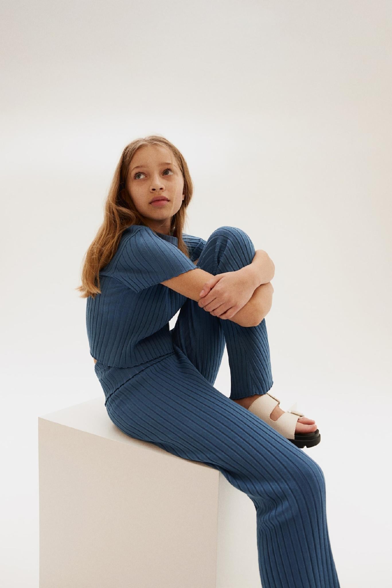 Брюки H&M 164 см Синий (1220397ОА)