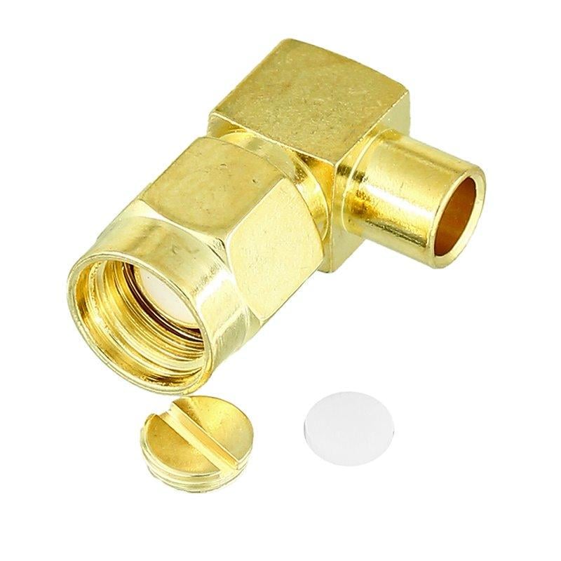 Штекер професійний кутовий Leno RF SMA-RA для RG402 з ультранизькими втратами 1 шт. Золотий (000049094_1) Штекер професійний кутовий Leno RF SMA-RA для RG402 з ультранизькими втратами 1 шт. Золотий (000049094_1)