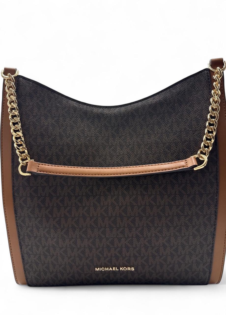 Сумка женская Michael Kors Newbury 30S2GNOE2B Brn/Acorn Medium Chain Shoulder Tote Leather Коричневый (2743594968)