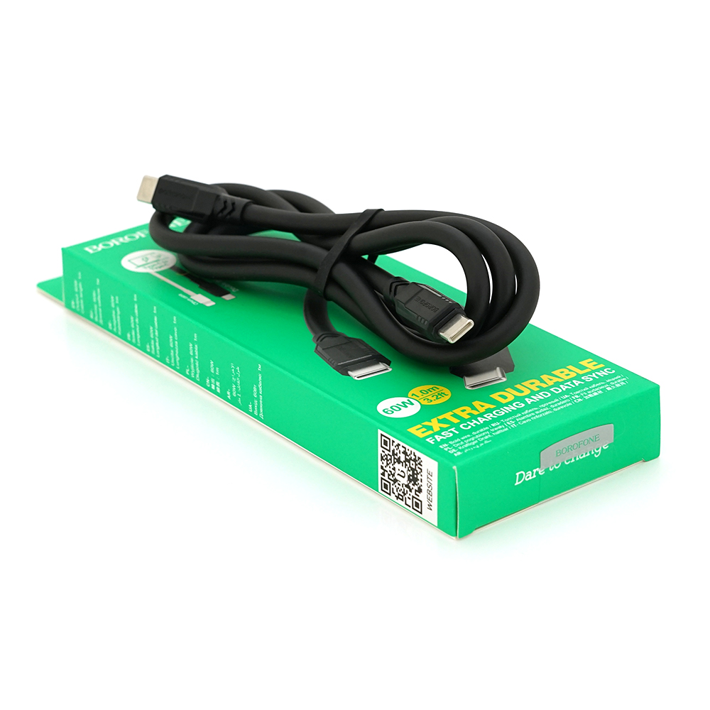 Кабель Borofone BX81 Type-C 3A USB 1 м Черный (30824)