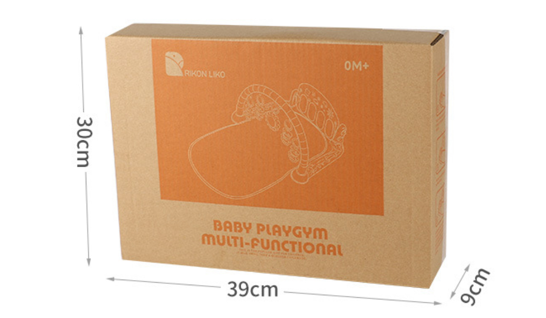 Музыкальный коврик-пианино с дугой и подвесными игрушками 36х29 см (32) - фото 2