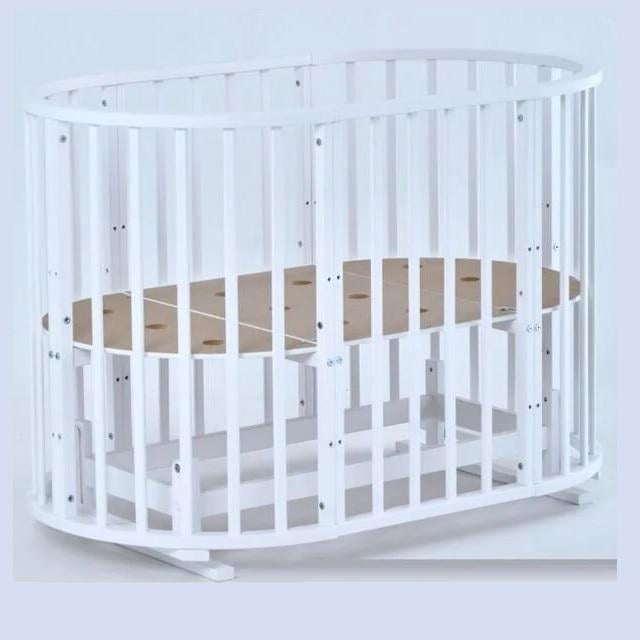 Кроватка круглая Сонечко трансформер 8в1 с маятниковым механизмом White (123586) - фото 1 Кроватка круглая Сонечко трансформер 8в1 с маятниковым механизмом White (123586) - фото 1