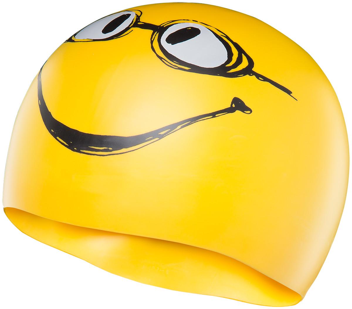 Шапочка для плавания TYR Have A Nice Day Silicone Onesize Yellow (LCSMILEY)