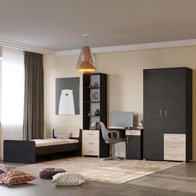 Спальня дитяча Еверест Бриз-3 Венге/Дуб молочний (ЕВ20475) - фото 2 Спальня дитяча Еверест Бриз-3 Венге/Дуб молочний (ЕВ20475) - фото 2