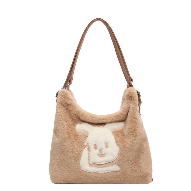 Сумка женская Rita плюшевая Beige (id_1266)