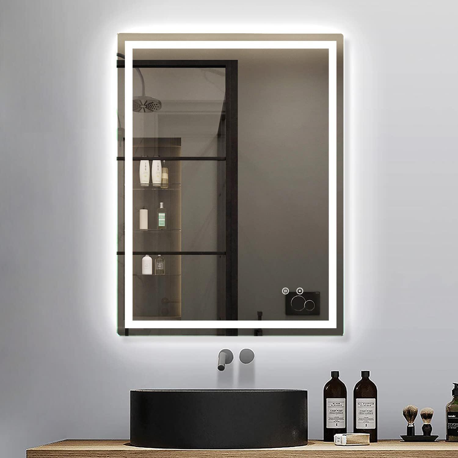 Зеркало Dim Dzerkal SESSA с LED-подсветкой/сенсорным управлением/подогревом 80х120 см (12006)