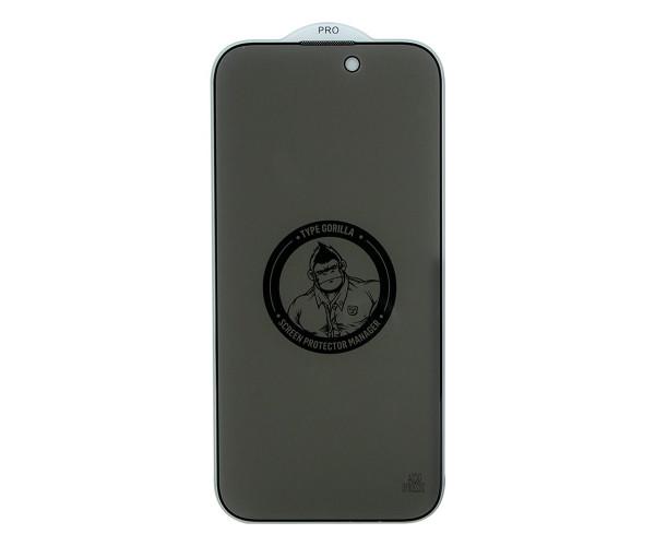 Защитное стекло Type Gorilla 0,33 мм 2.5D HD Anti-Peep NPT14 для Apple iPhone 13/13 Pro/14 Black (0500037335-2850184)