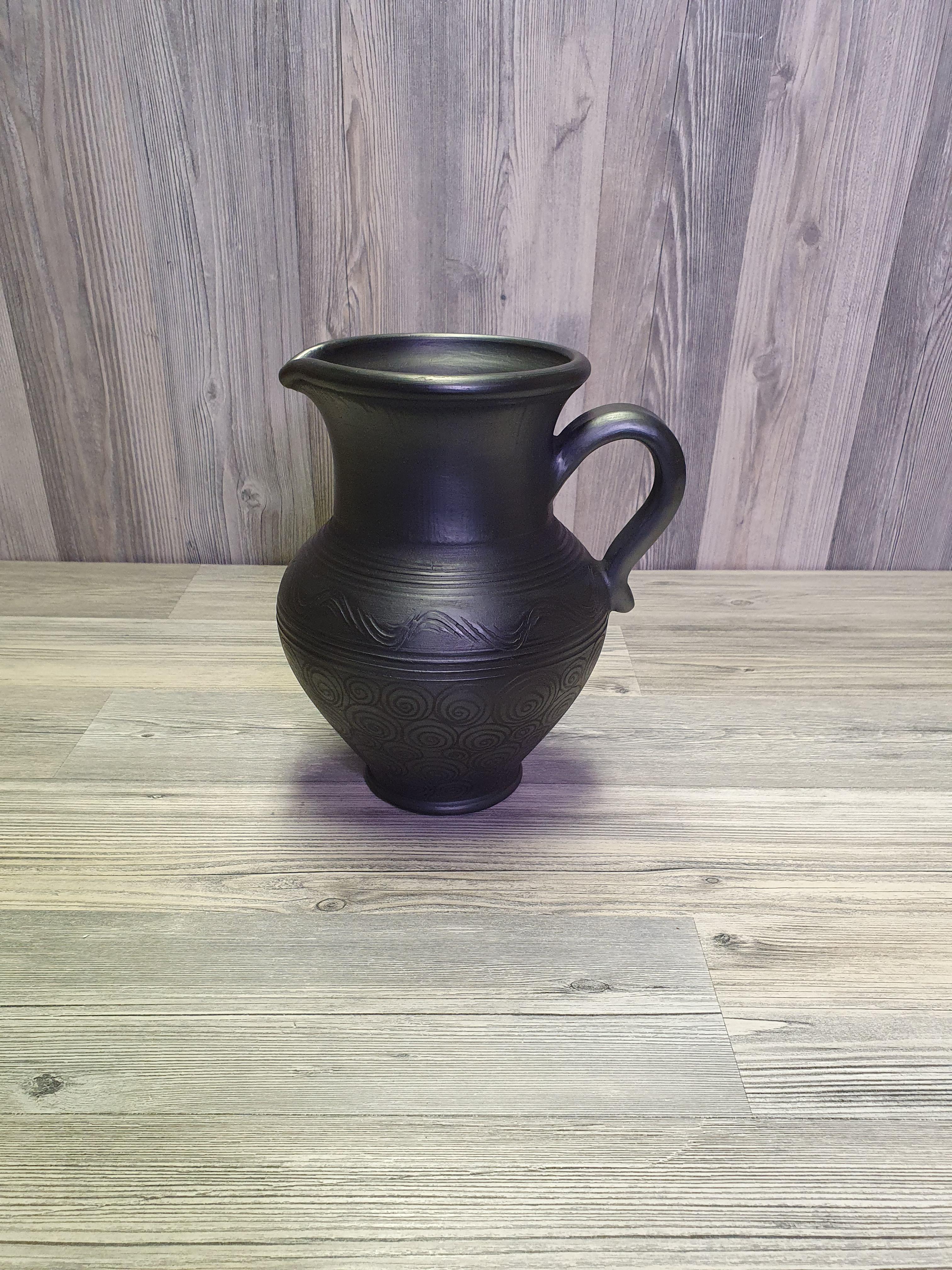 Кувшин из черной глины (5282) - фото 6 Кувшин из черной глины (5282) - фото 6