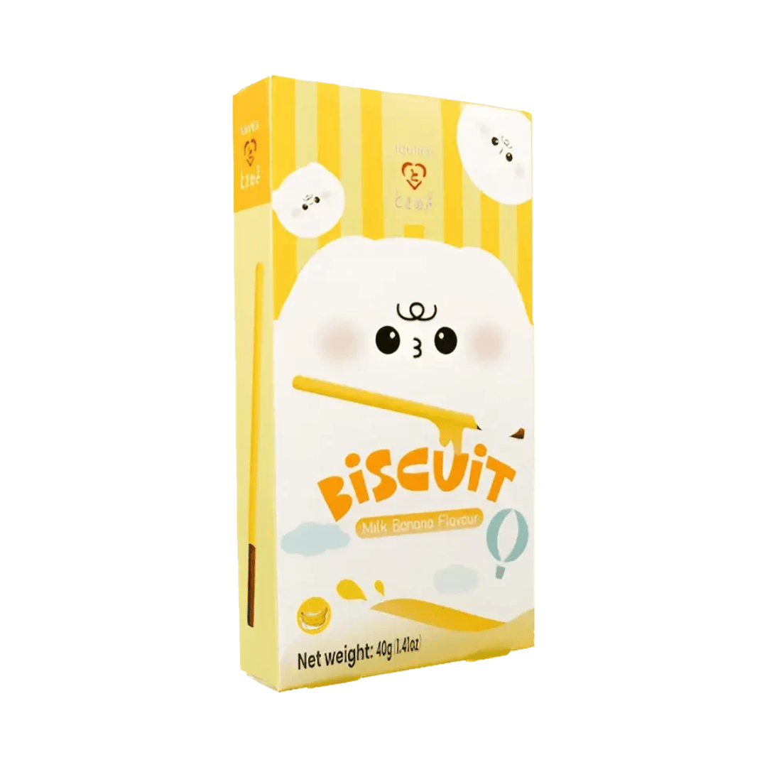 Палочки бисквитные китайские Tokimeki Молочно-банановые 40 г (8720812770510)
