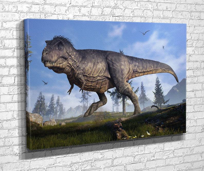 Картина для интерьера Хищний динозавр 80x54 см (716)