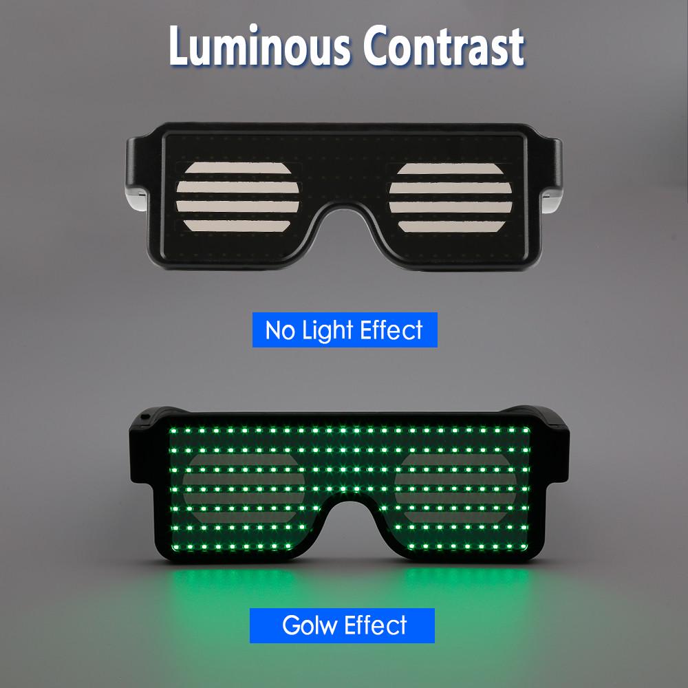 Окуляри світлодіодні з вбудованим акумулятором 8 режимів роботи Червоний (VA-1121090432) - фото 9 Окуляри світлодіодні з вбудованим акумулятором 8 режимів роботи Червоний (VA-1121090432) - фото 9