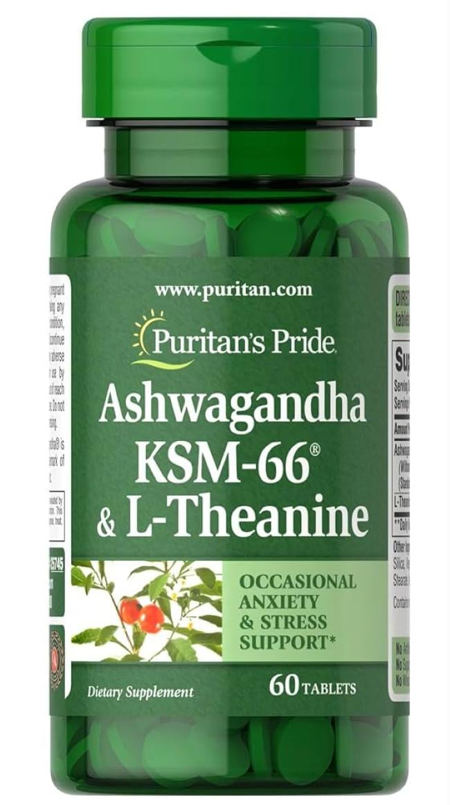 Экстракт ашваганды Puritan's Pride Ashwagandha 60 таб. (KSM-66)
