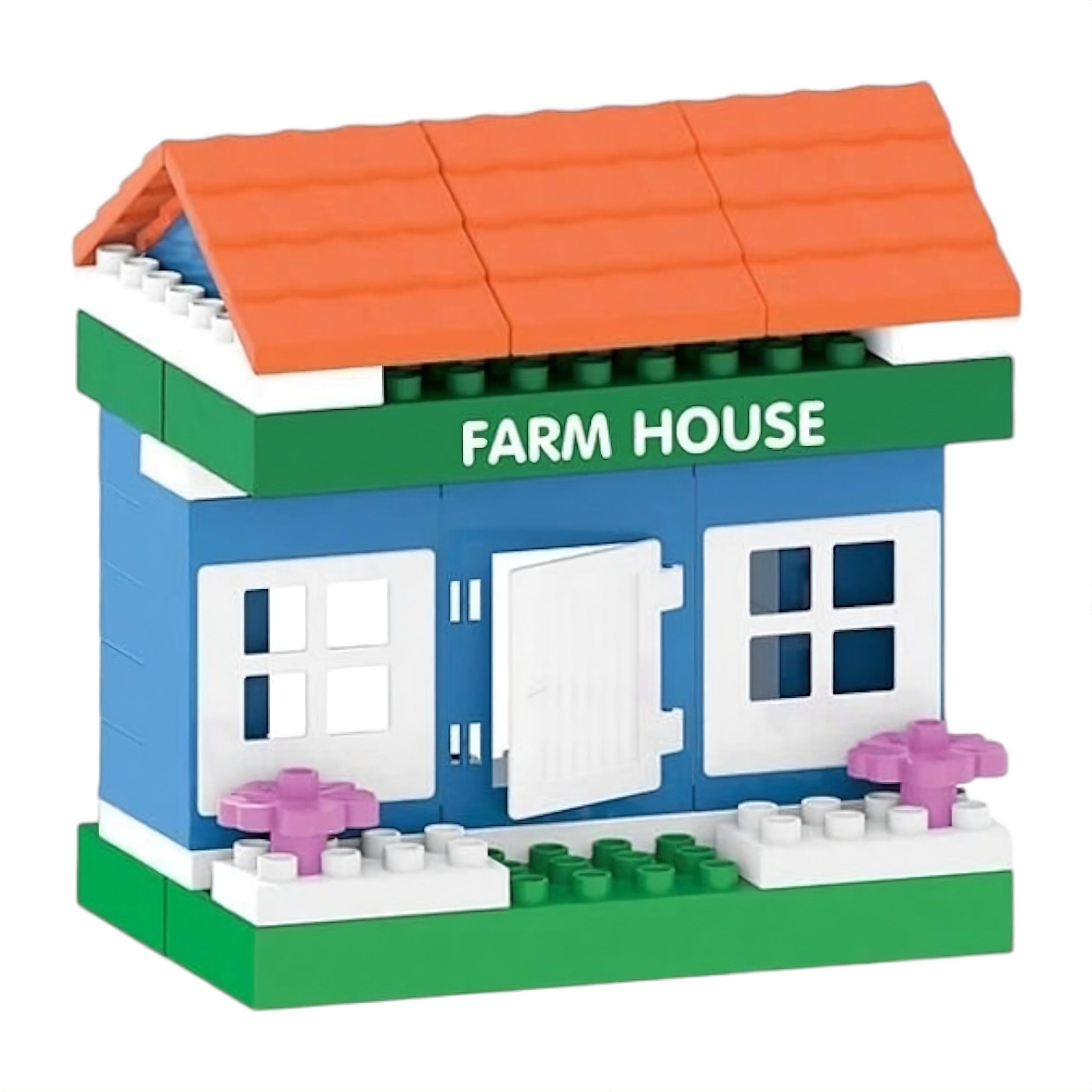 Конструктор дитячий Pilsan Ферма/транспорт та фігурки великі деталі (03-615)