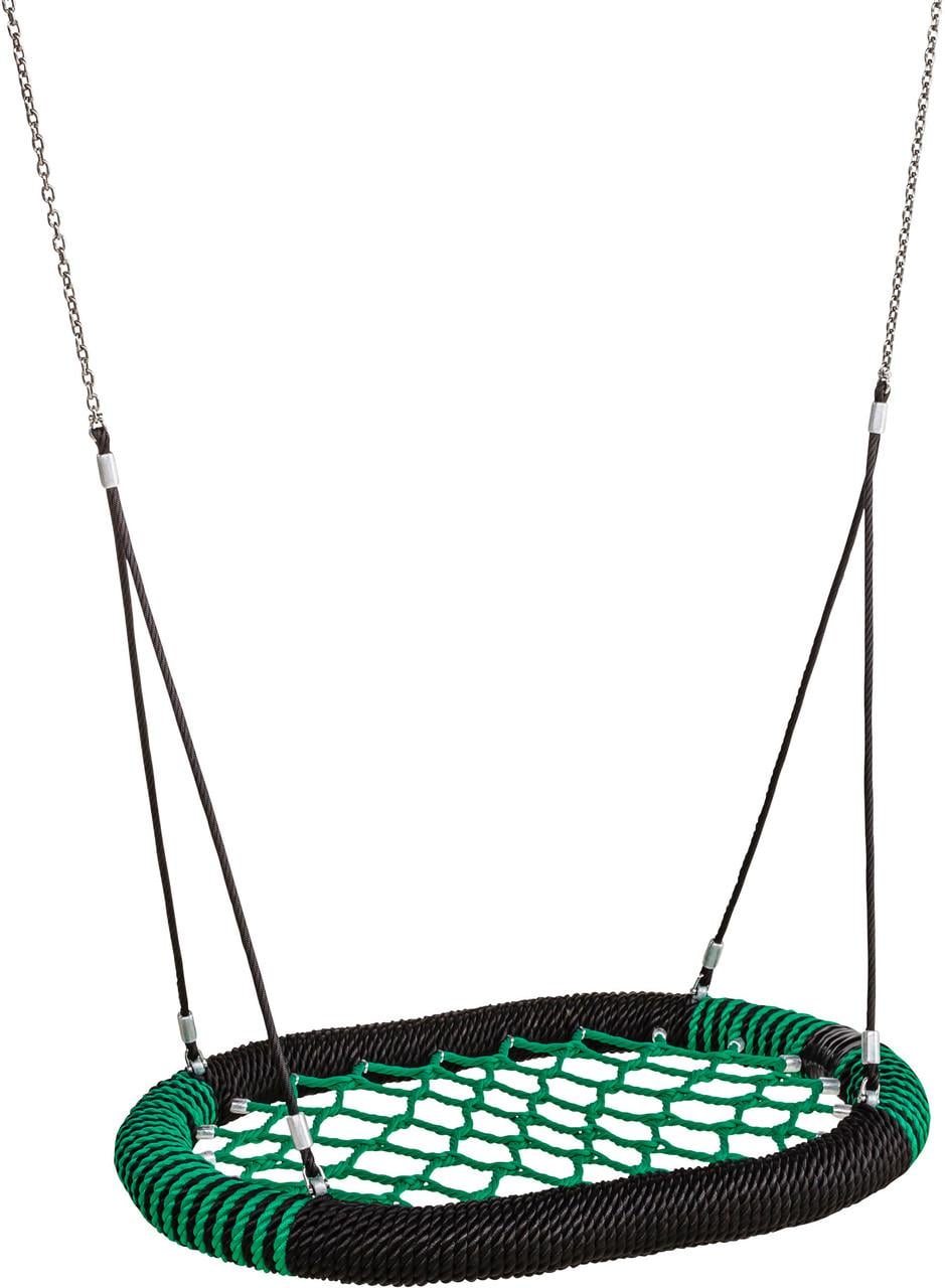 Качели KBT Гнездо Oval Pro 120 x 87 см Черно-зеленый (192.002.002.001)