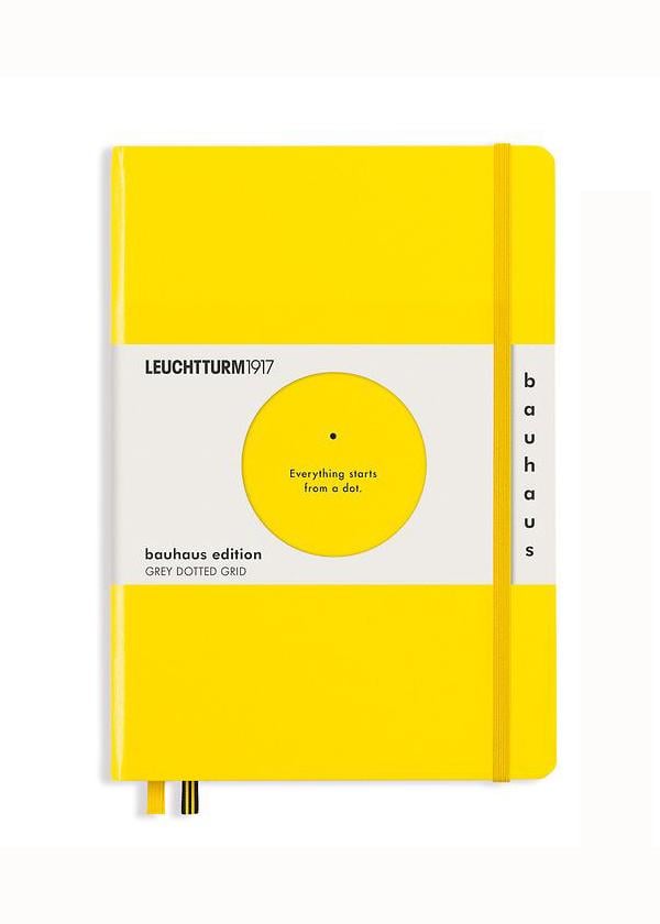 Блокнот Leuchtturm1917 Bauhaus Edition середній крапка Лимонний (359620)