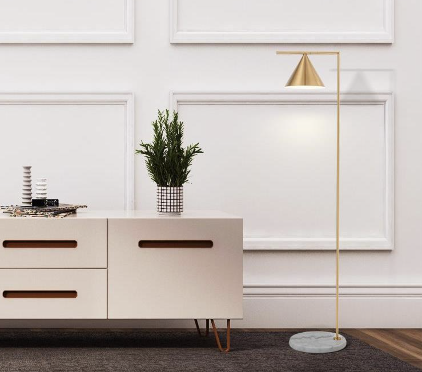 Торшер напольный Bell Lamp 057010/1 F Bz (9318186) - фото 2 Торшер напольный Bell Lamp 057010/1 F Bz (9318186) - фото 2