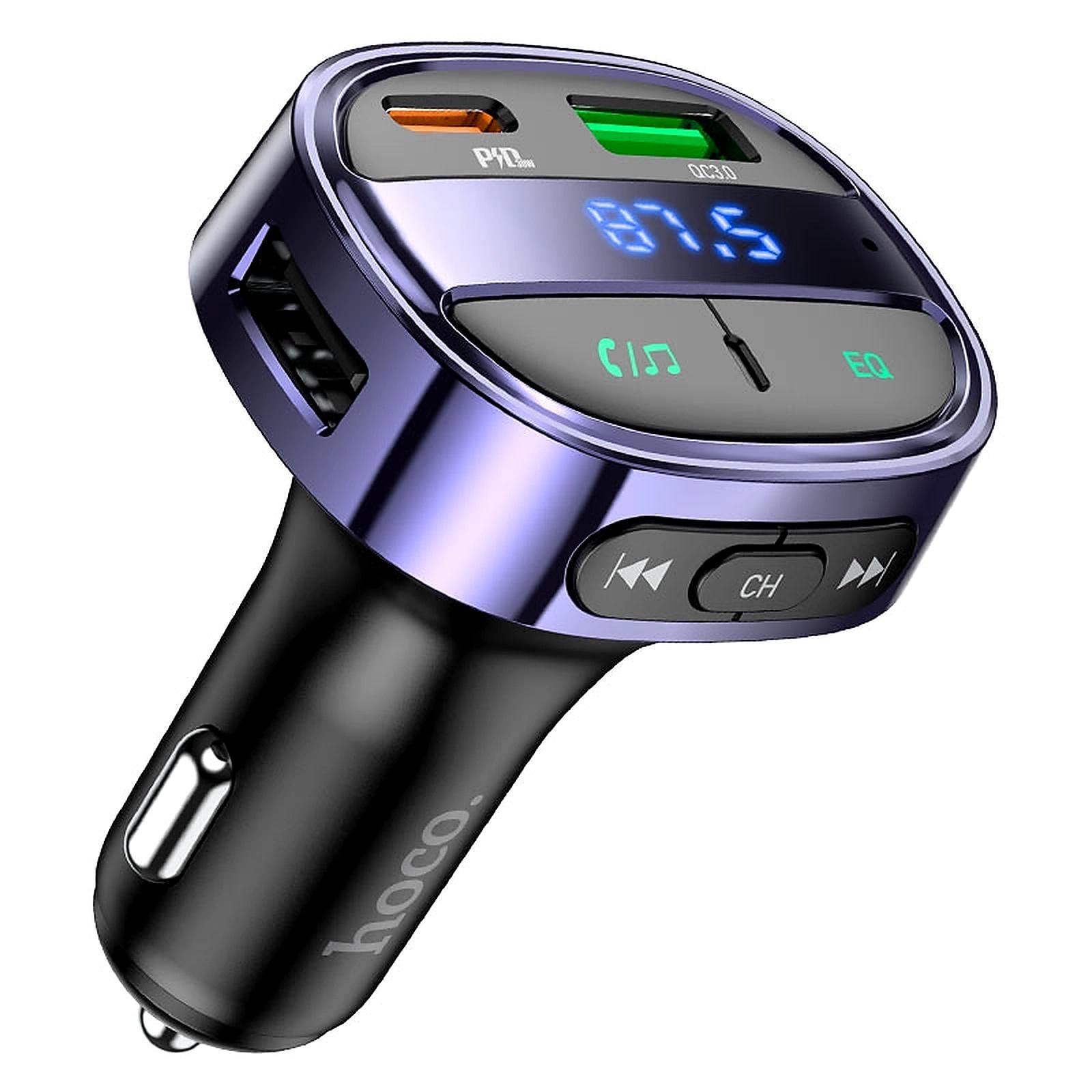 FM-трансмітер автомобільний Hoco E70 з швидкою зарядкою PD 30W та QC3.0 Magic-Night (6931474765246) FM-трансмітер автомобільний Hoco E70 з швидкою зарядкою PD 30W та QC3.0 Magic-Night (6931474765246)