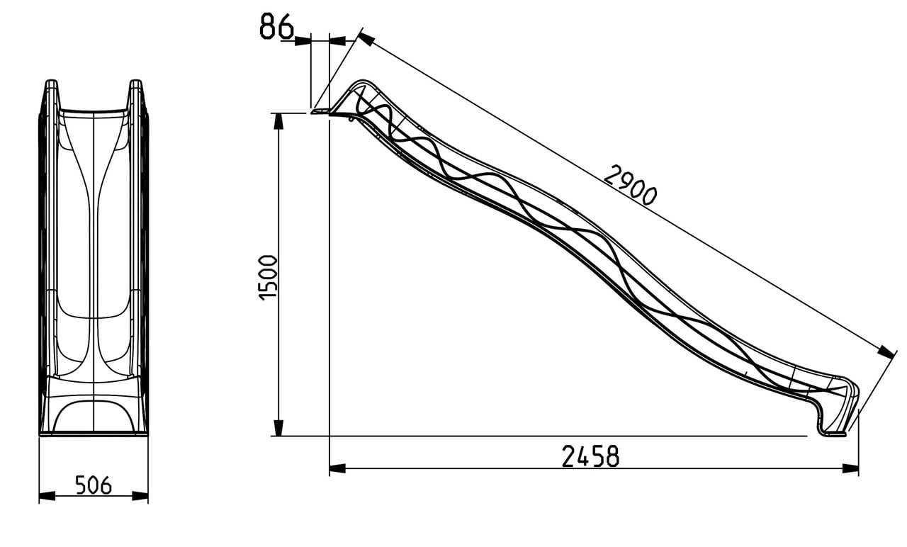 Гірка спуск 3 м. Tsuri для дітей KBT - фото 2
