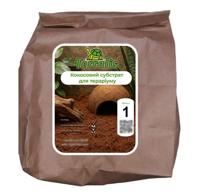 Кокосовий Субстрат для тераріуму Terralis кокосове волокно/кокосові чіпси 1 л (27984638) - фото 1 Кокосовий Субстрат для тераріуму Terralis кокосове волокно/кокосові чіпси 1 л (27984638) - фото 1