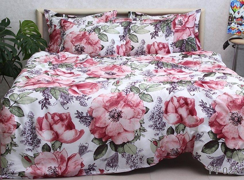 Комплект постельного белья PrimaTeks с компаньоном сатин мерсеризованый семейный (PT-022)