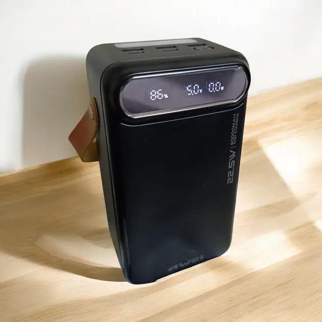 Повербанк зі швидкою зарядкою AND P101K із вбудованим ліхтариком/захистом від перегріву та ручкою для перенесення 100000 mAh (opt-103719) Повербанк зі швидкою зарядкою AND P101K із вбудованим ліхтариком/захистом від перегріву та ручкою для перенесення 100000 mAh (opt-103719)