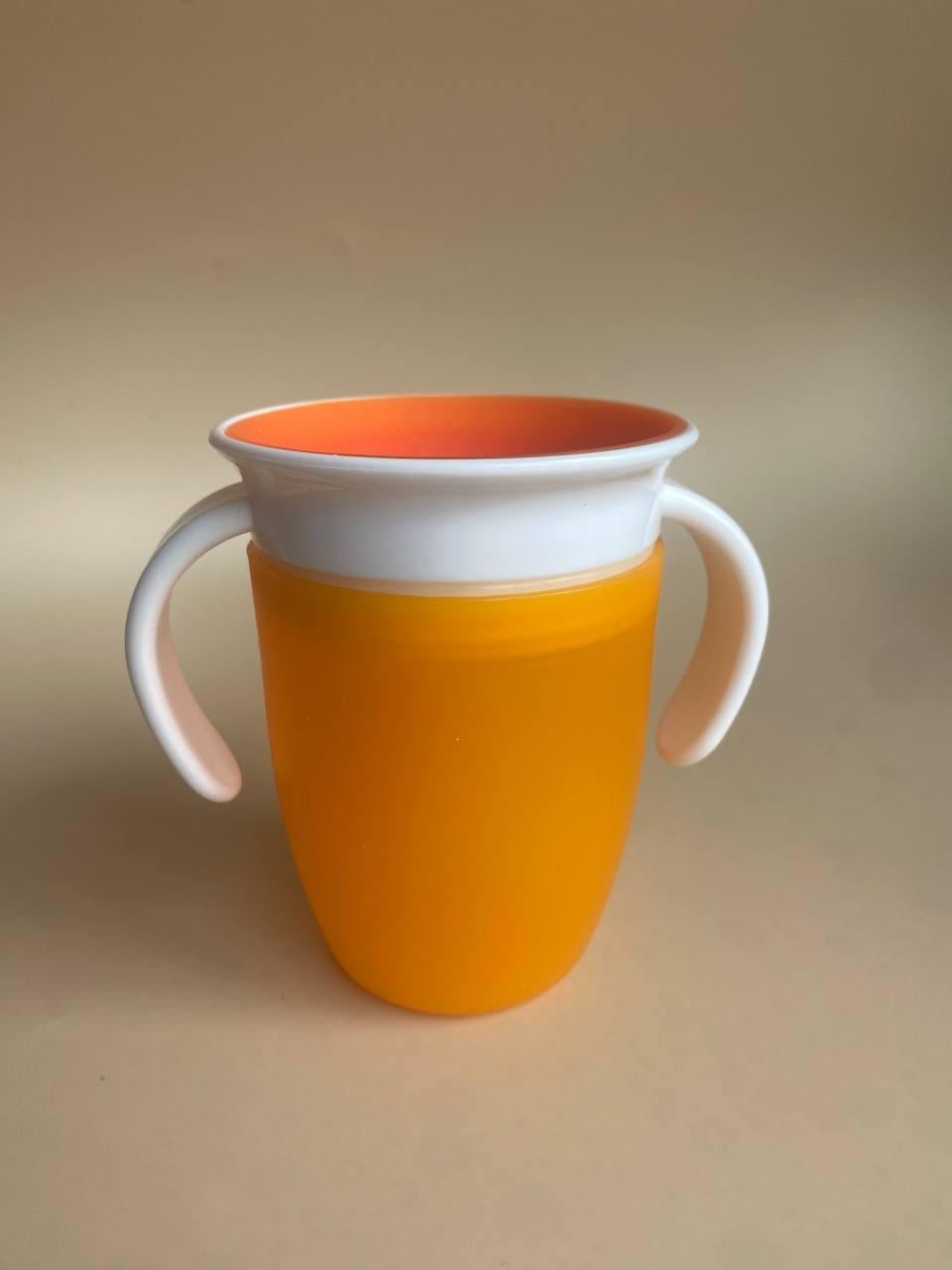 Чашка непроливайка детская 360 220 мл Оранжевый (31800288)