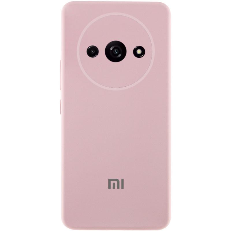 Противоударный Чехол Silicone Cover Lakshmi Full Camera (AAA) with Logo для Xiaomi Redmi A3 Розовый / Pink Sand