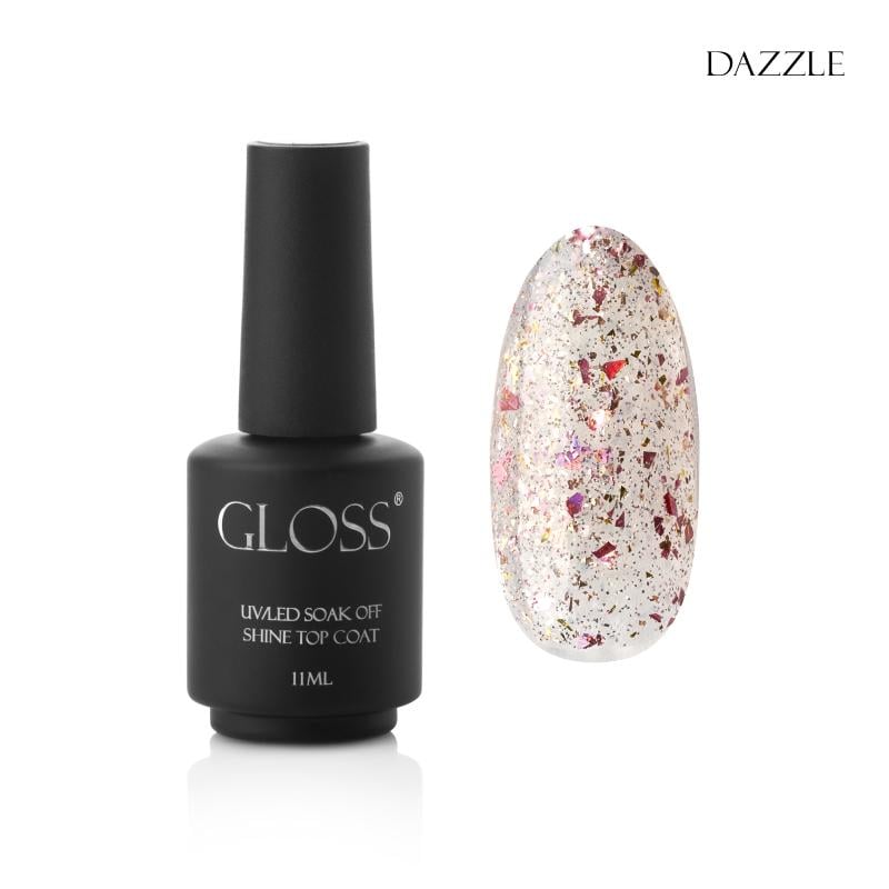 Топ для гель-лаку GLOSS Shine top coat 11 мл Dazzle (81733)