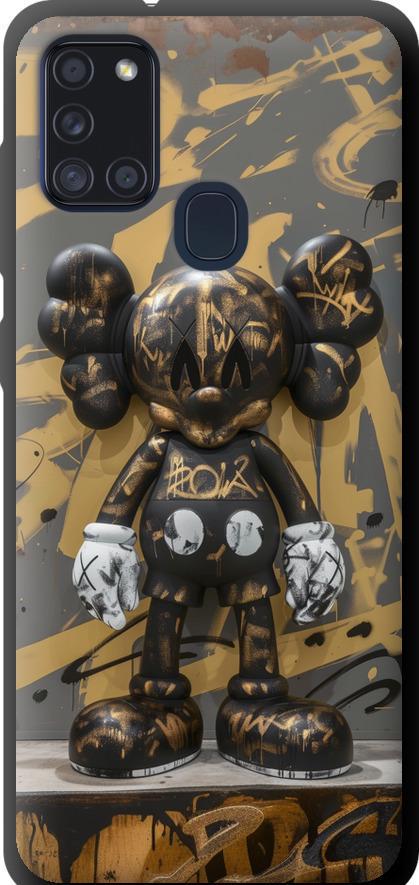 Чехол на Samsung Galaxy A21s A217F Bronze kaws (6097b-1943-42517)