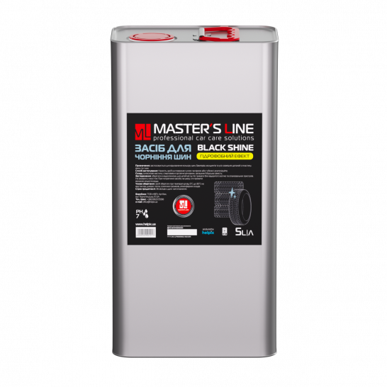Очисник-кондиціонер для шин на силіконовій основі Black Shine чорніння гуми 5 л