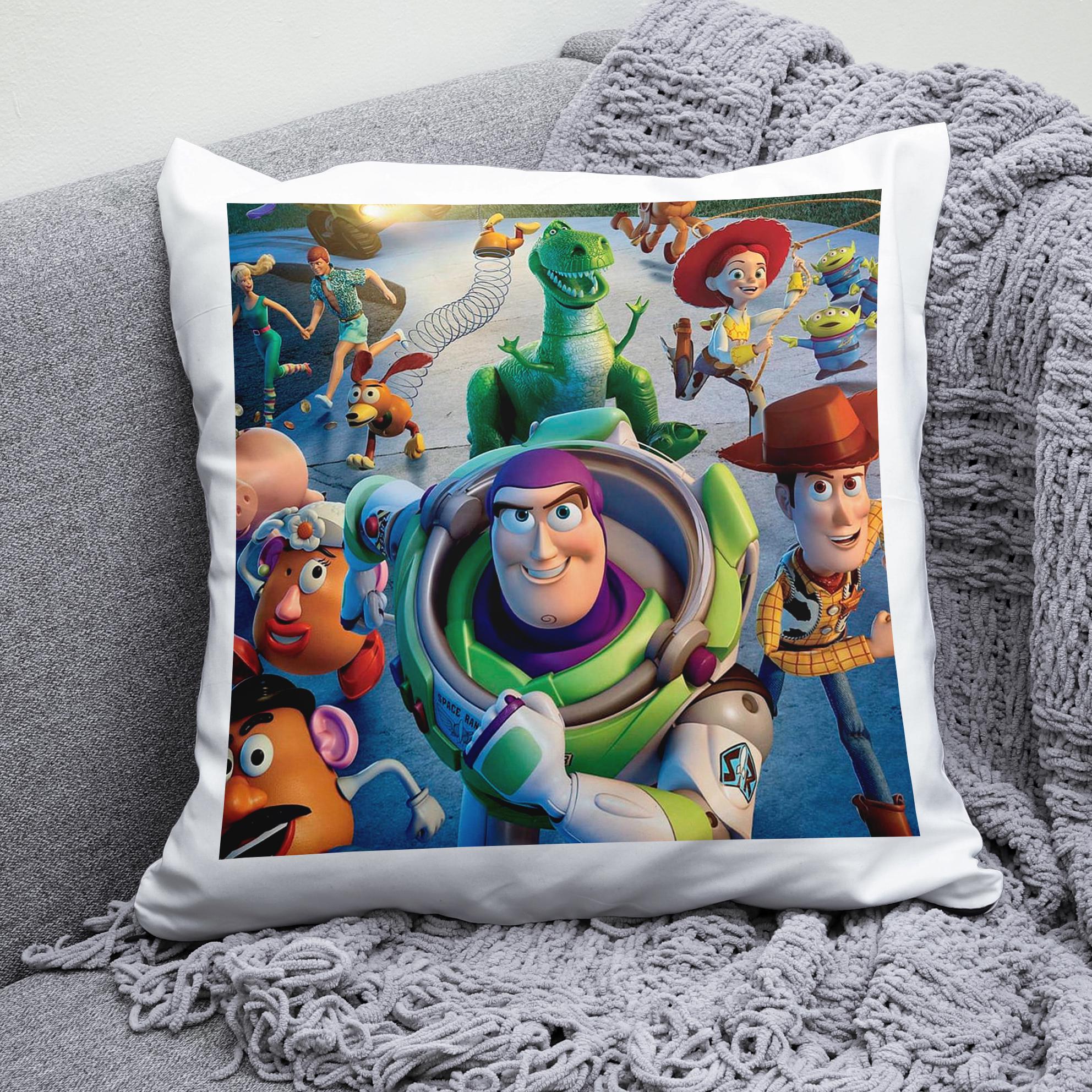Плюшевая подушка квадрат с принтом Toy Story Плюшевая подушка квадрат с принтом Toy Story