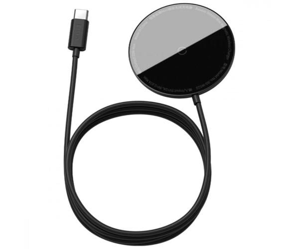 Устройство беспроводное зарядное Baseus Simple Mini 3 Magnetic CCJJ040001 15W 2A Black