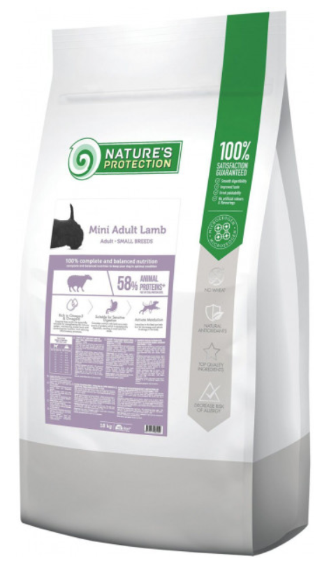 Корм для собак Nature's Protection Mini Lamb Small breeds 18 кг