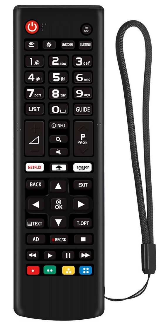 Чехол силиконовый для пульта LG маленький корпус Prime Tech PREMIUM Черный (3251)