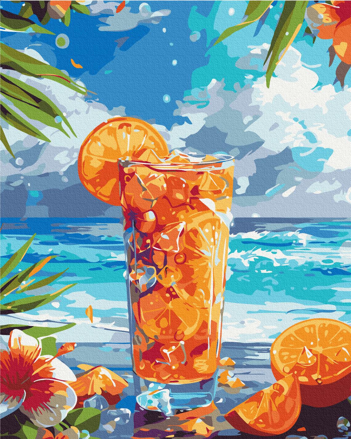 Картина по номерам Brushme Освежающий коктейль 40x50 см (BS54092)