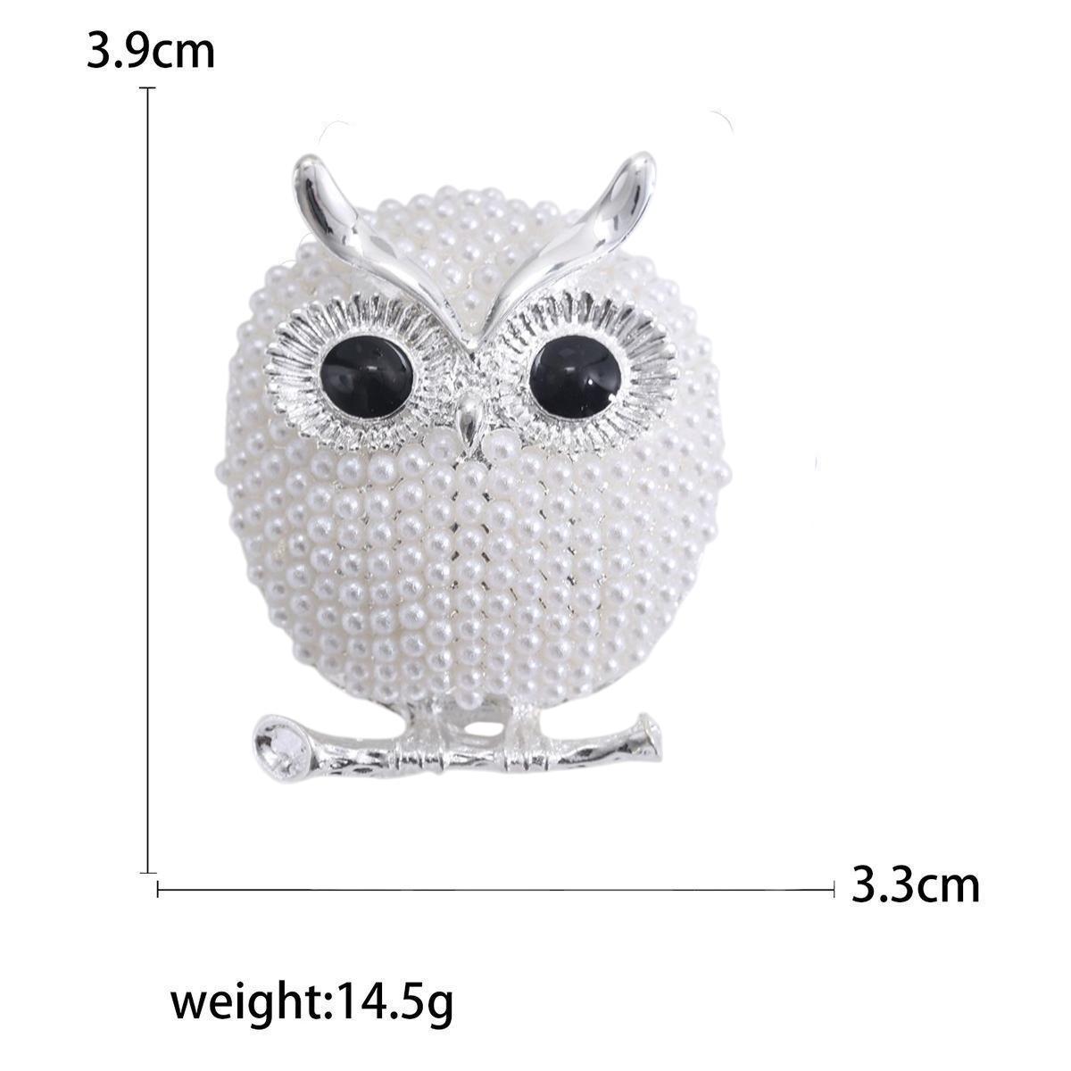 Брошка жіноча Сова 39x33 мм 14,5 г Білий (494693340) - фото 5 Брошка жіноча Сова 39x33 мм 14,5 г Білий (494693340) - фото 5