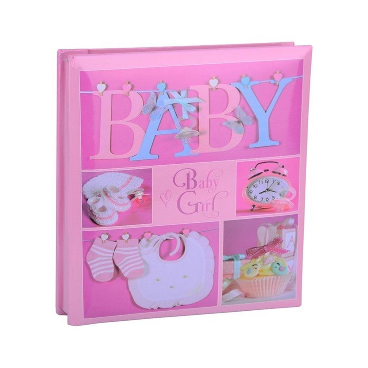Фотоальбом-анкета для новорожденных EVG 20sheet Baby collage Pink w/box