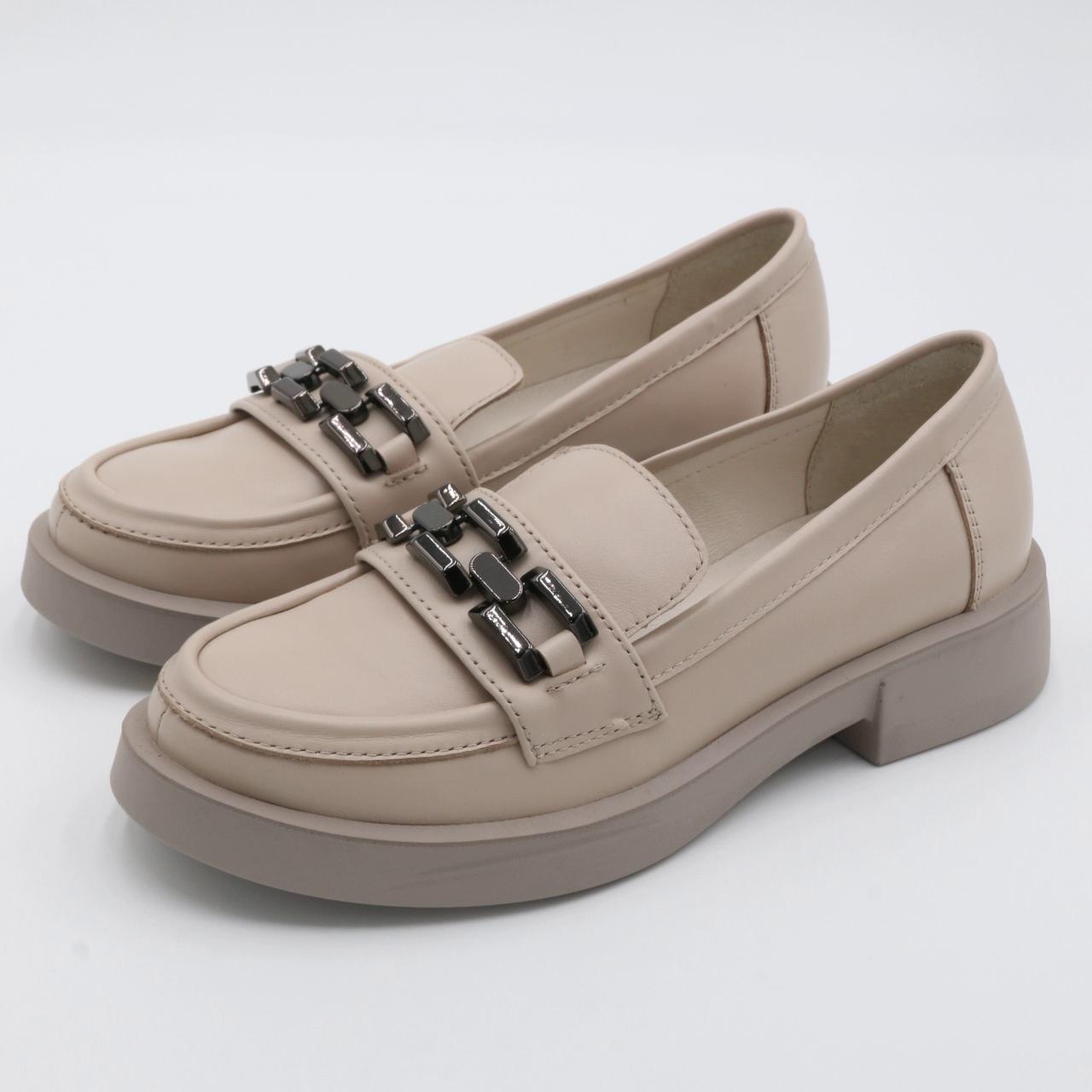 Туфли женские Ilona 100/144 лоферы кожаные р. 38 Бежевый (29676002) - фото 2 Туфли женские Ilona 100/144 лоферы кожаные р. 38 Бежевый (29676002) - фото 2