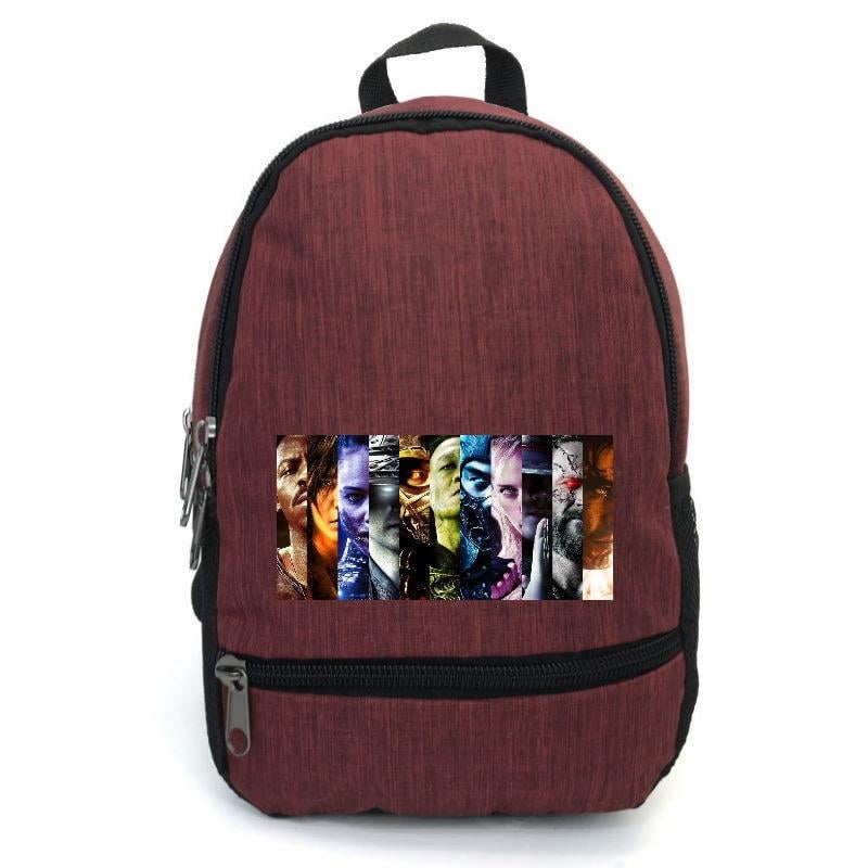 Школьный рюкзак подростковый Cappuccino Toys с принтом Mortal Combat 003 12,5 л Красный (1404954775)
